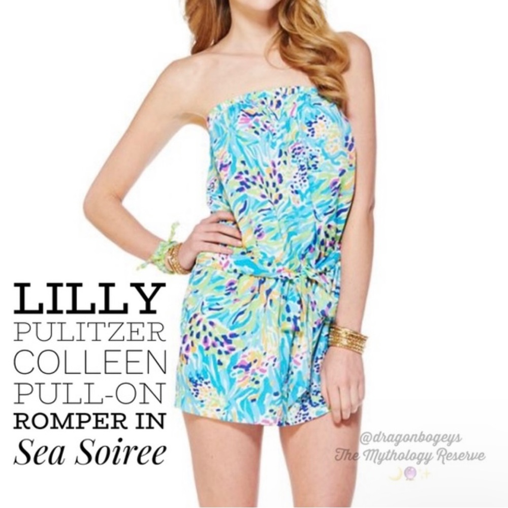 COPY - Lilly Pulitzer Colleen Romper in Sea Soirée